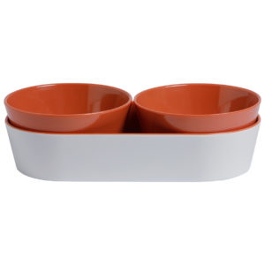  SET APERITIVO MELAMINA SUMMER – CORAL, 3 PCS 