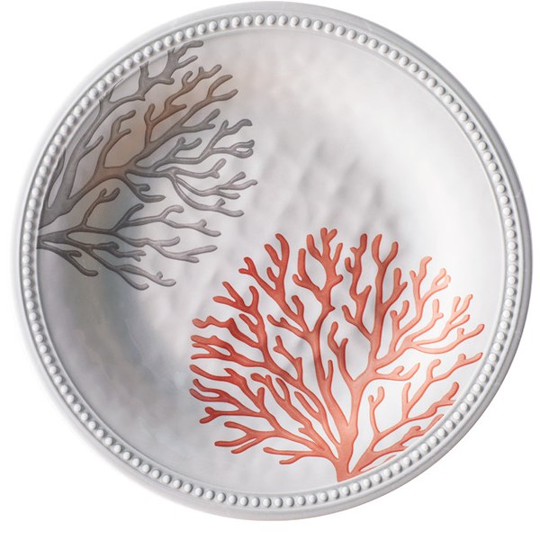 PIATTO MELAMINA PIANO HARMONY – CORAL, 6 PZ.