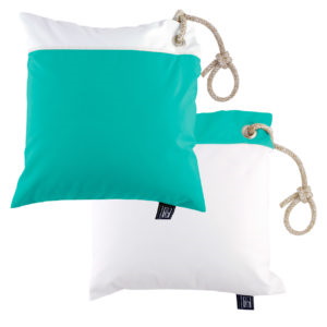 CUSCINO ANTIVENTO + IMBOTTITURA WATERPROOF – ACQUA, 2 PC 