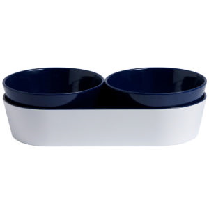 SET APERITIVO MELAMINA SUMMER – BLUE, 3 PCS